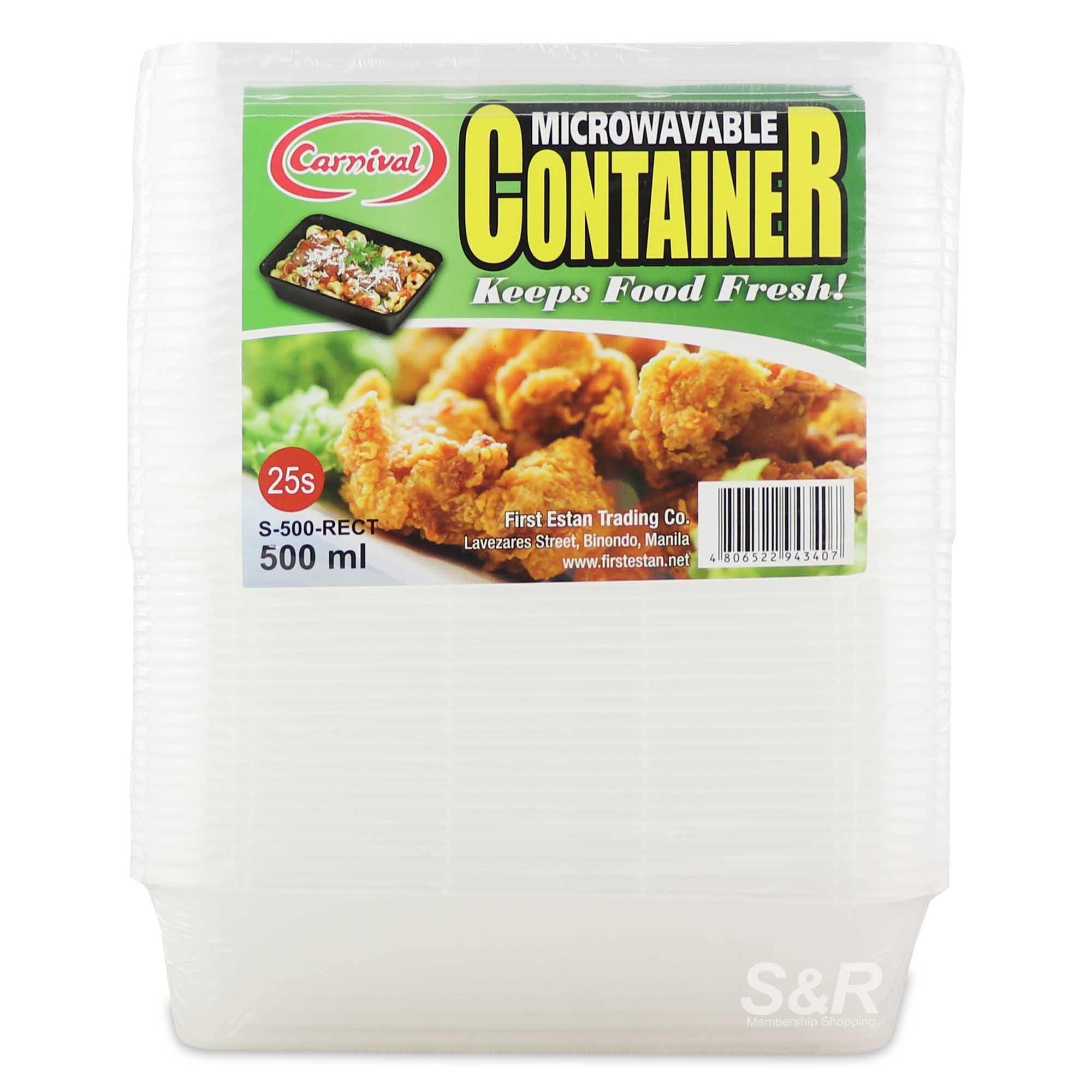 Carnival Food Container 500mL 25pcs